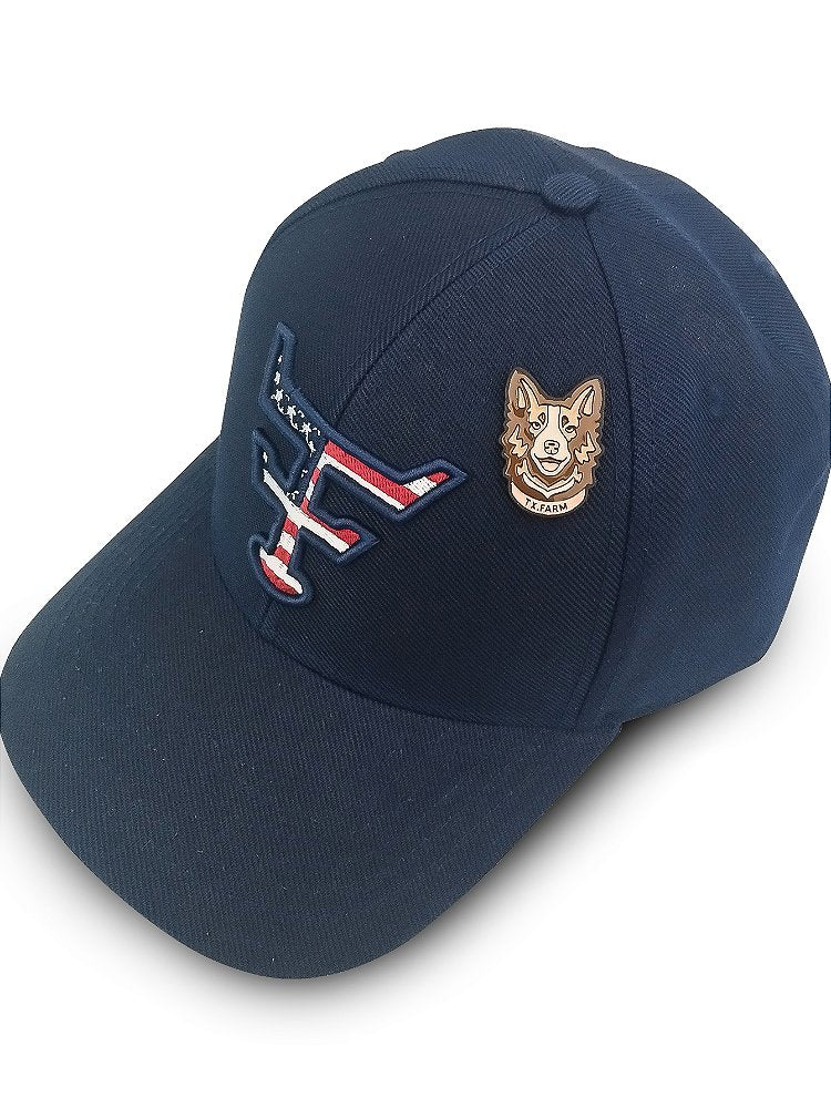 Pin Metalizado Texas Farm Broche Chapéu Texano Americano Top