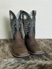Bota Texana Masculina Texas Rodeo Couro Rodeio Águia Marrom