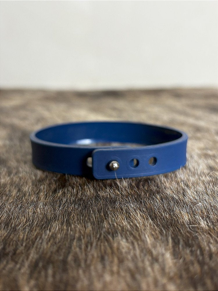 Pulseira Country Silicone Ariat Farm Azul Premium Estilosa