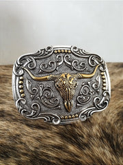 Fivela Ariat Country 11cm Western Premium Quadrada Dourado