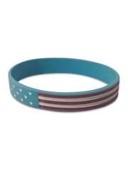 Pulseira Country Texas Farm Silicone Original Azul Claro