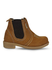 Bota Botina Infantil Rodeio Cowboy Couro Cano Curto Agro Top