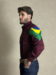 Camisão Country Masculino Cavalgada Vaquejada Bandeira Radade
