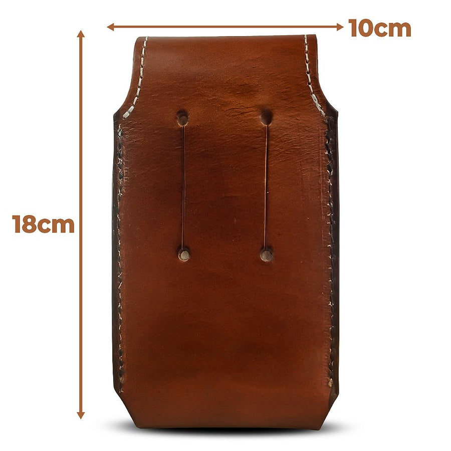 Bainha Couro Capa Porta Celular Cinto Rústica Country Agro
