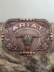 Fivela Ariat Country 11cm Western Premium Rodeio Bronze