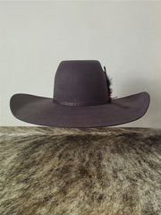 Chapéu Country Rodeio Pralana Biplay Com Pena Americano Agro