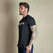 Camiseta Masculina Country Preta Estampa Algodão Paint Horse