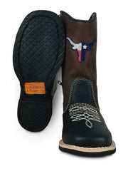 Bota Country Infantil Masculina Couro Premium Peão Jolimar