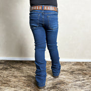 Calça Jeans Infantil Feminina Menina Country Flare Boiadeira