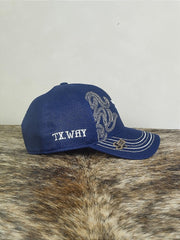Boné Country Texas Farm Feminino Original Aba Curva Dragão