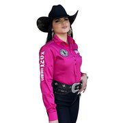 Camisete Feminina Country Manga Comprida Bordada Tx Cowboy 120x