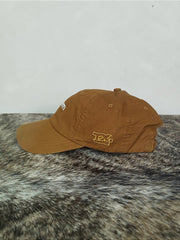 Boné Country Texas Farm Original Dad Hat Aba Curva Marrom