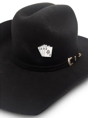 Broche Para Chapéu Country Texas Farm Metalizado Cowboy Agro