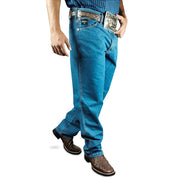 Calça Jeans Masculina 100% Algodão Tradicional Reta Texas Road