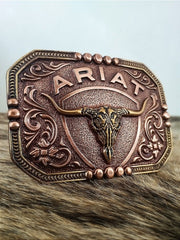 Fivela Ariat Country 11cm Western Premium Rodeio Bronze