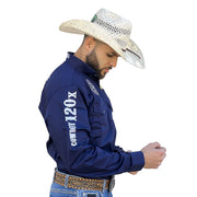 Camisão Masculino Estilo Contry Texana Pbr Farm Ox Cowboy 120x