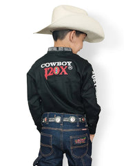 Camisão Country Infantil Manga Comprida Algodão Cowboy 120x