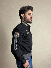 Camisão Radade Masculina Country Bordada Rodeio Brands Cowboy
