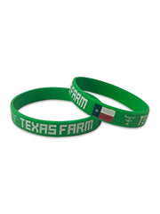 Pulseira Country Texas Farm Silicone Original Verde Claro