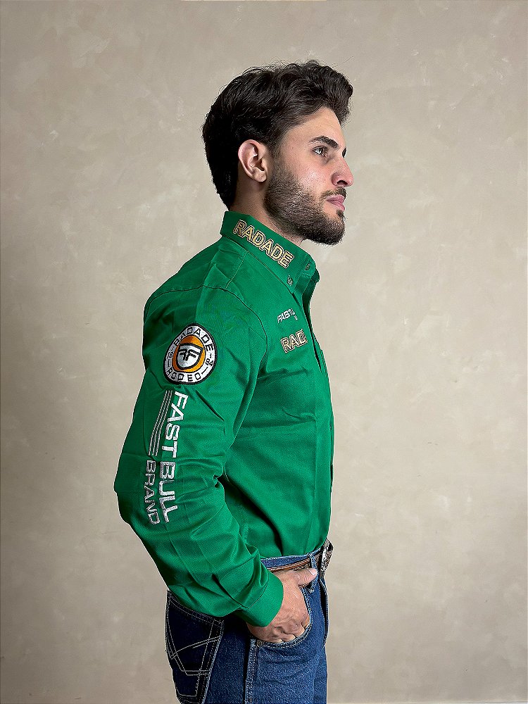 Camisão Radade Masculina Country Bordada Rodeio Brands Cowboy