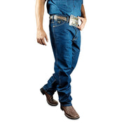 Calça Jeans Masculina 100% Algodão Tradicional Reta Texas Road
