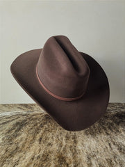 Chapéu Country Aba 10 Aveludado Unissex Americano Western