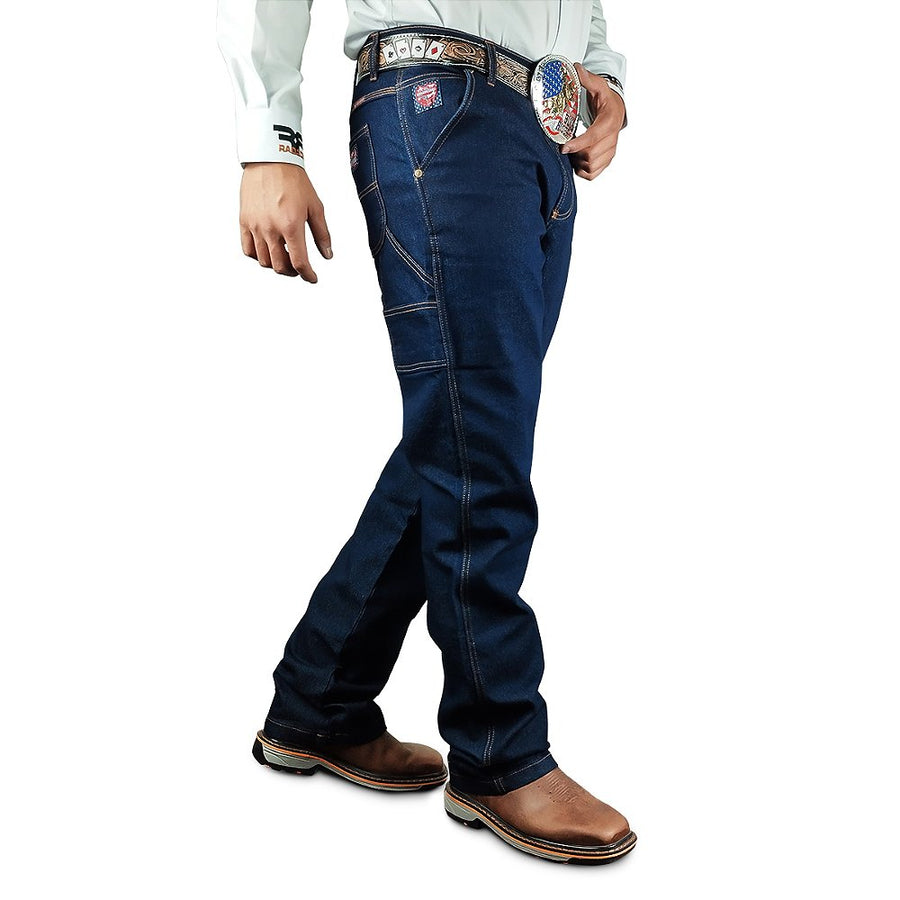 Calça Jeans De Trabalho Masculina Carpinteira Reforçada Boiadeiro