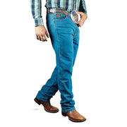 Calça Jeans Tradicional Lisa Farm Homem Com Lycra Os Boiadeiros
