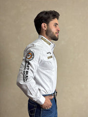 Camisão Radade Masculina Country Bordada Rodeio Brands Cowboy