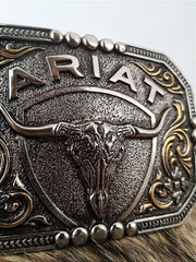 Fivela Ariat Country 11cm Western Premium Quadrada Bronze