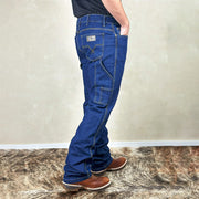 Calça Jeans Estilo Country Masculina Larga Rodeio Pura Raça