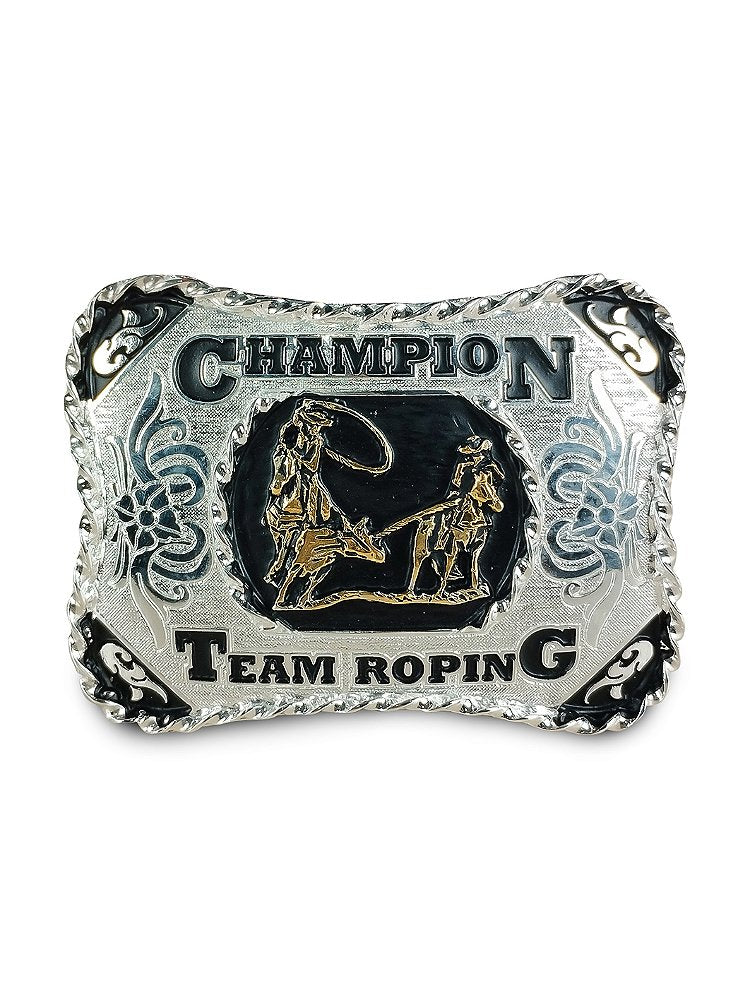 Fivela Estilo Country Team Roping Metal Cavalo Cavalgada Top