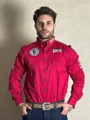 Camisa Country Masculina Bordada Rodeio Comitiva Tx Cowboy 120x