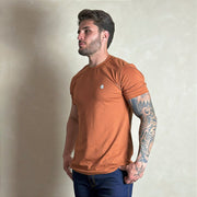 Camiseta Masculina Country Marrom Manga Curta Paint Horse