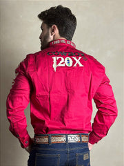 Camisa Country Masculina Bordada Rodeio Comitiva Tx Cowboy 120x