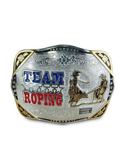 Fivela Estilo Country Team Roping Metal Cavalo Cavalgada Top
