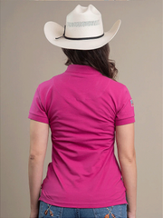 Camiseta Texas Farm Polo Feminina Country Premium Rosa Pink