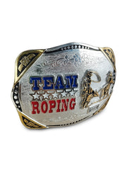 Fivela Estilo Country Team Roping Metal Cavalo Cavalgada Top