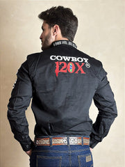 Camisão Masculino Estilo Contry Texana Pbr Farm Ox Cowboy 120x