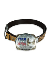 Fivela Estilo Country Team Roping Metal Cavalo Cavalgada Top