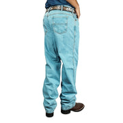 Calça Jeans 100% Algodão Country Bordada Reforçada Texas Road