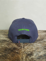 Boné Country Tx Farm Original Logo Escrito Cinza e Verde