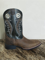 Bota Texana Masculina Texas Rodeo Couro Rodeio Águia Marrom