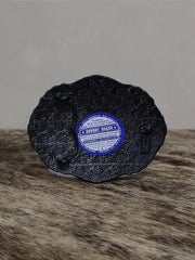 Fivela Country Master Vermelha Azul Western Bull Rider EUA