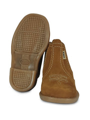 Bota Botina Infantil Rodeio Cowboy Couro Cano Curto Agro Top