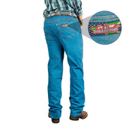Calça Jeans Tradicional Lisa Farm Homem Com Lycra Os Boiadeiros
