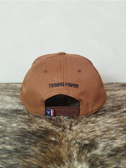 Boné Country Texas Farm Original Aba Torta Marrom e Preto
