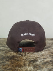 Boné Country Texas Farm Feminino Original Aba Curva Café