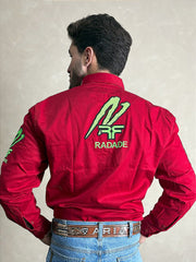 Camisão Masculina Radade Bordada Cowboy Manga Comprida Agro