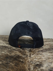 Boné Country Telinha Aba Torta Texanos Rodeio Preto Verde